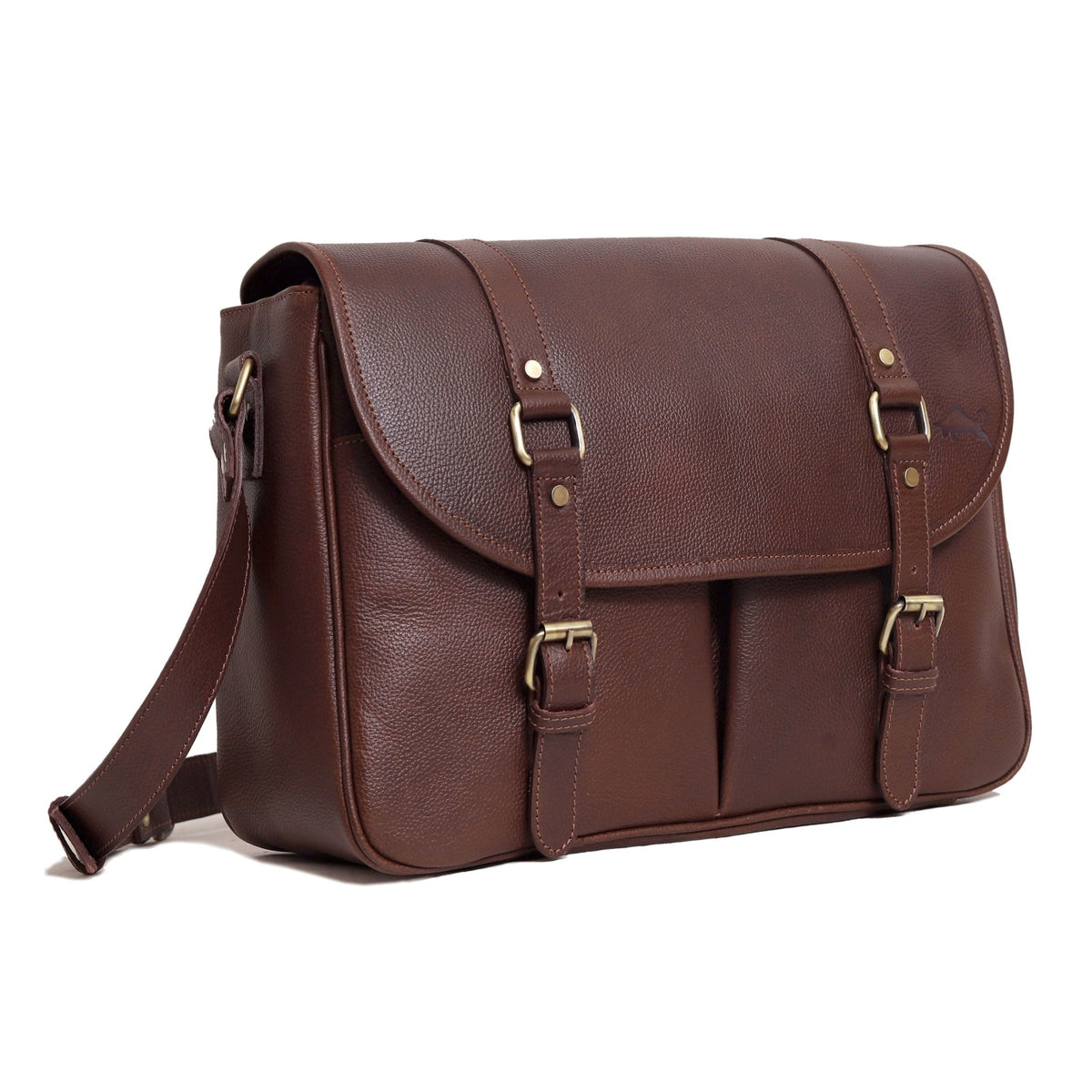 Terran Buffalo Leather Messenger Bag for men | Levinson