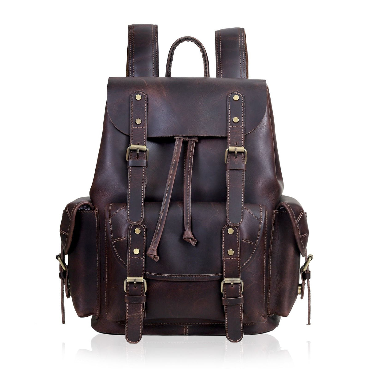 buffaloleatherhandmadebackpack  display picture 3