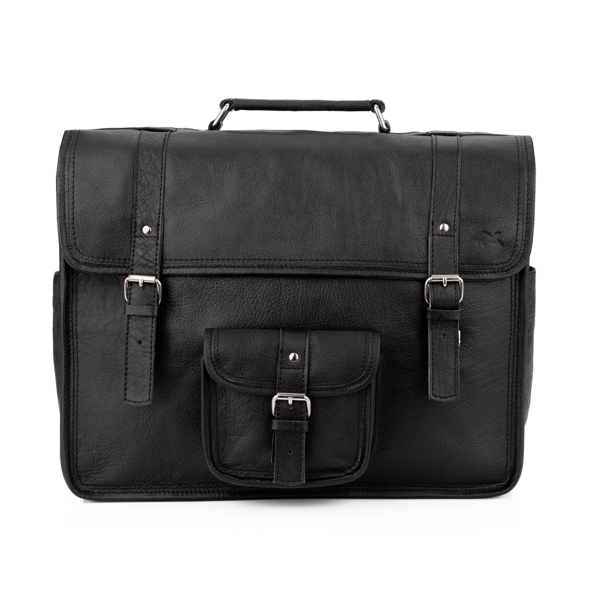 Pilot Black Leather Briefcase – Levinson Leather Goods