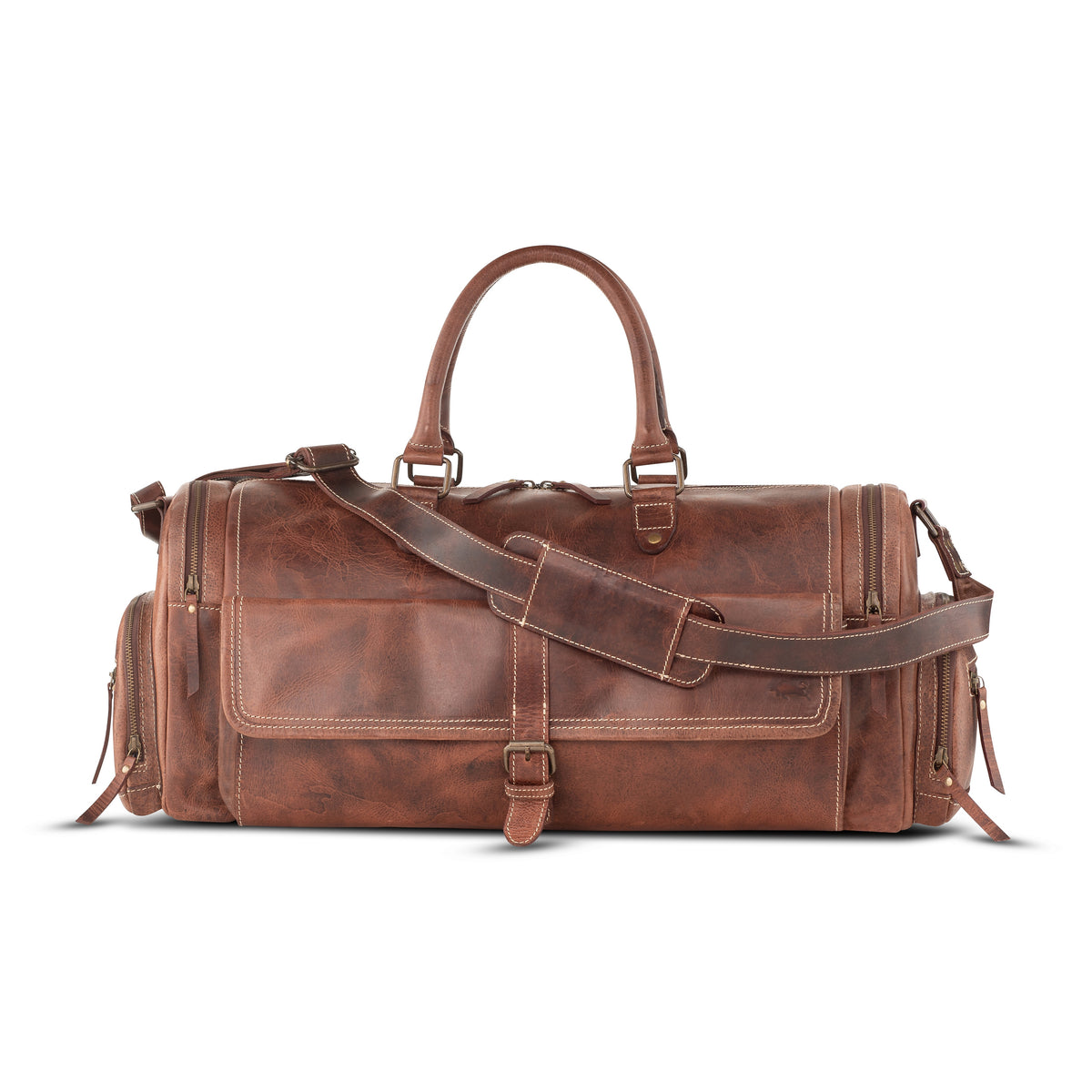 Leather Duffel Bag | Buffalo Leather Duffel Bag – Levinson Leather