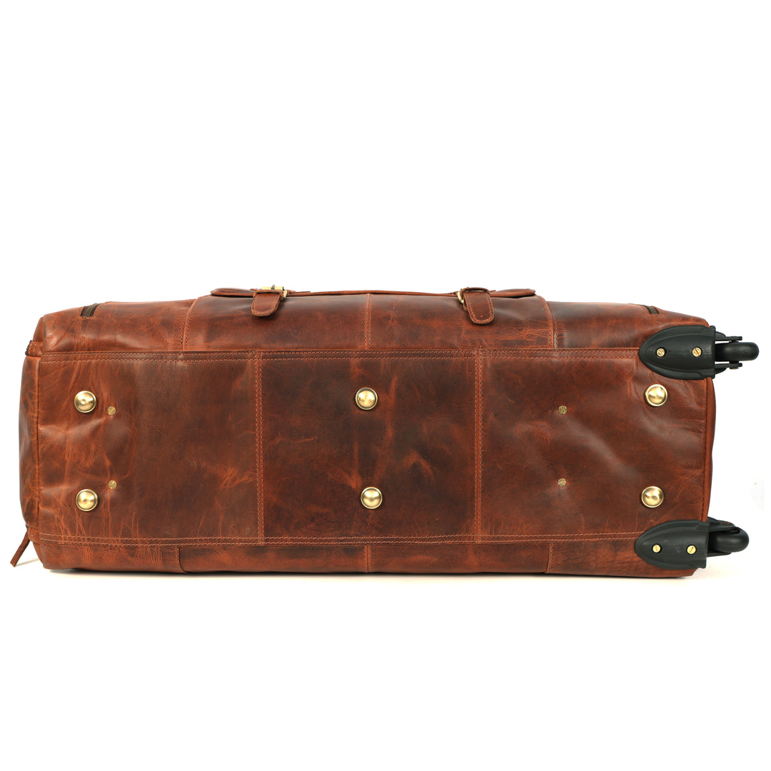 Leather Duffel Bag with Wheels | Buffalo Leather – Levinson