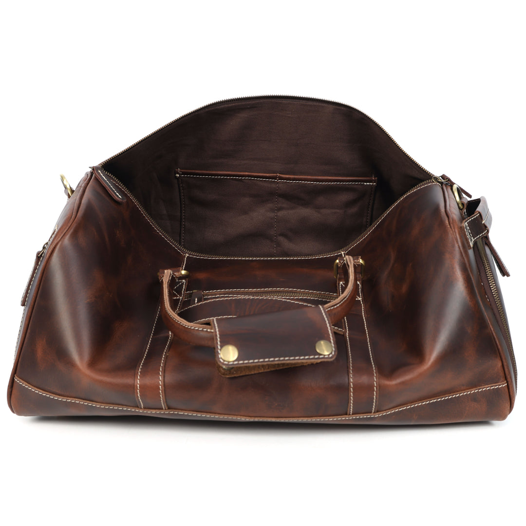 Leather Duffel Bag | Buffalo Leather Duffel Bag – Levinson Leather