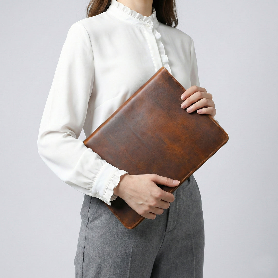 Leather Zippered Padfolio | Leather Padfolio – Levinson Leather Goods