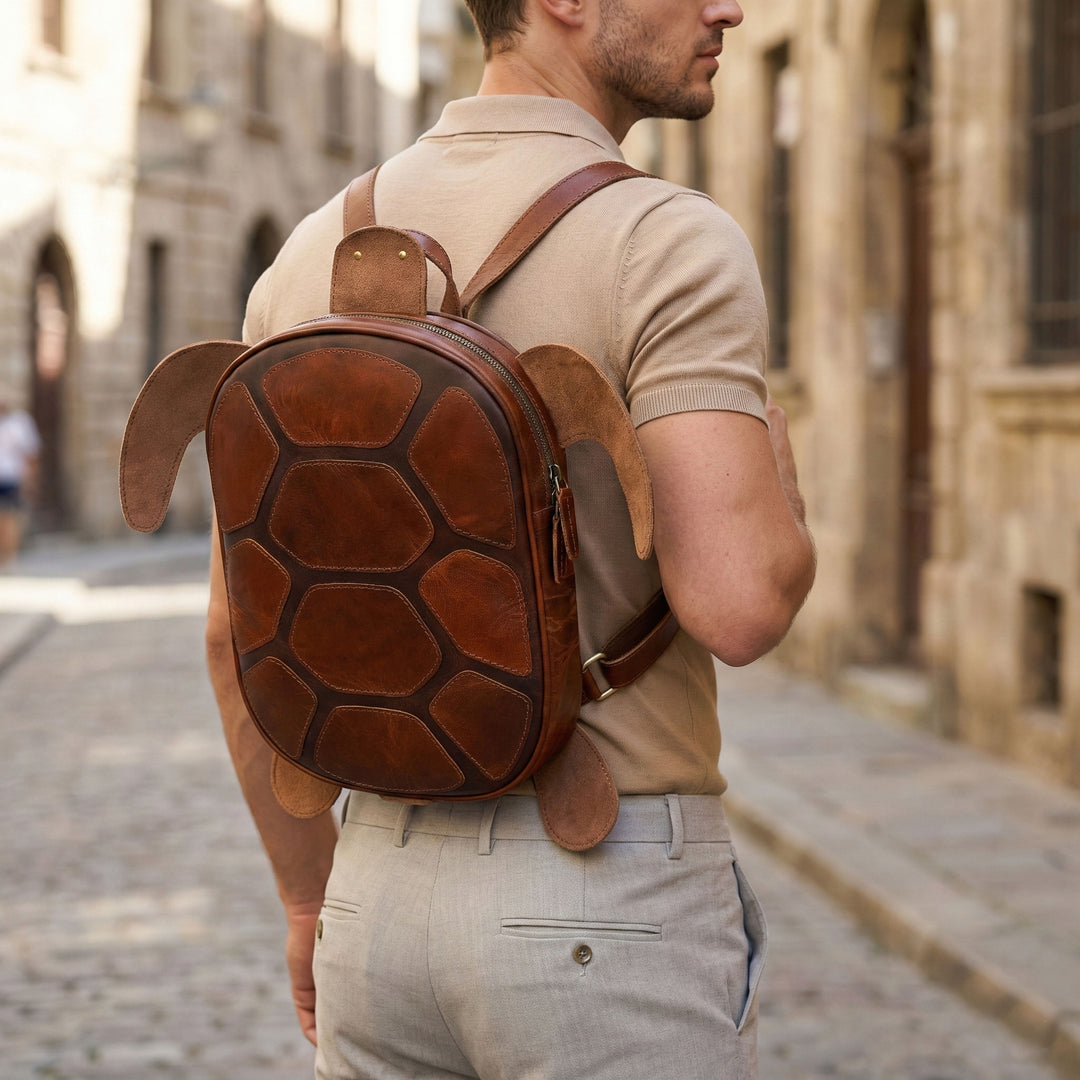 bespoke leather backpack Travel Backpacks Handmade Men Backpack Vintage Brown / Yes The most versatile Mens Backpack Full-Grain Leather,