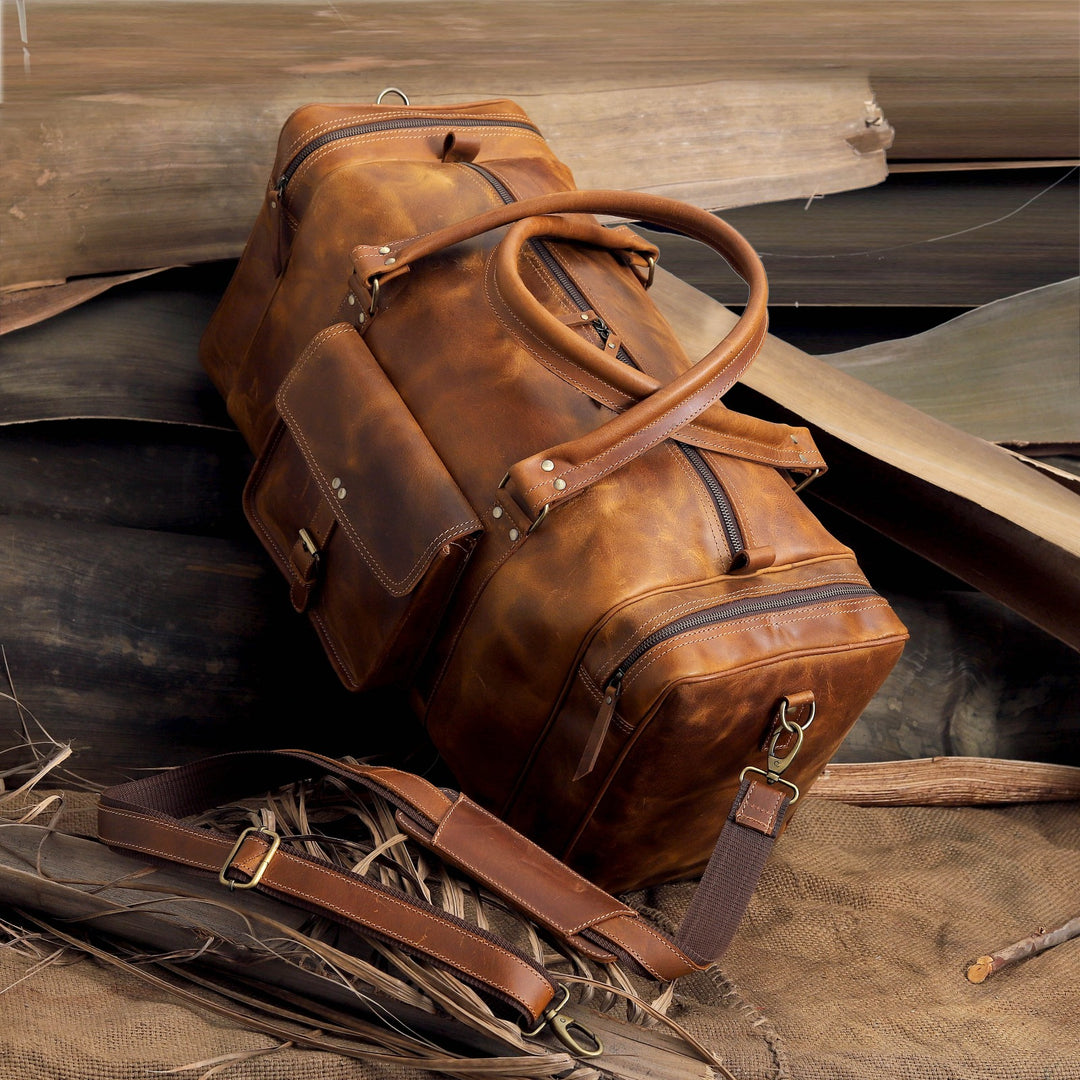 Leather Duffel Bag for Men – Levinson Leather Goods