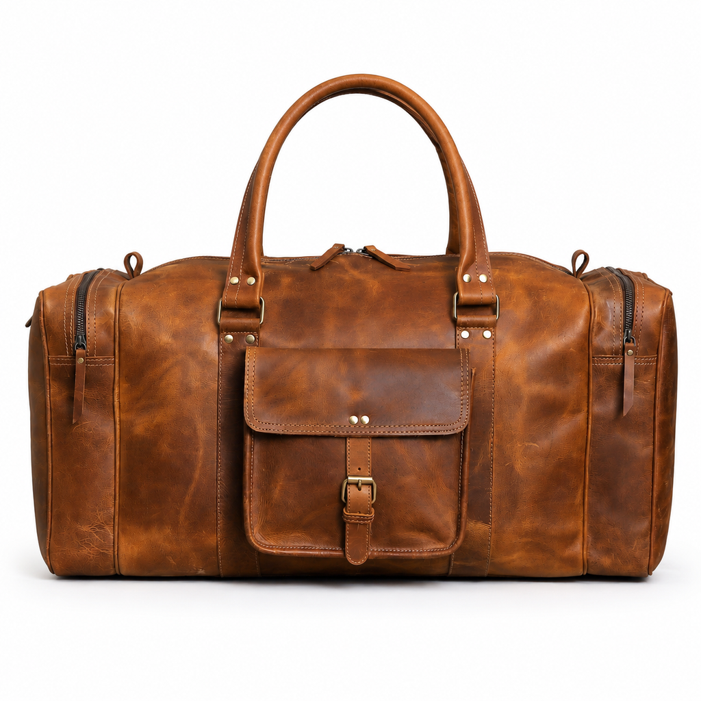 Leather Duffel Bag for Men 28