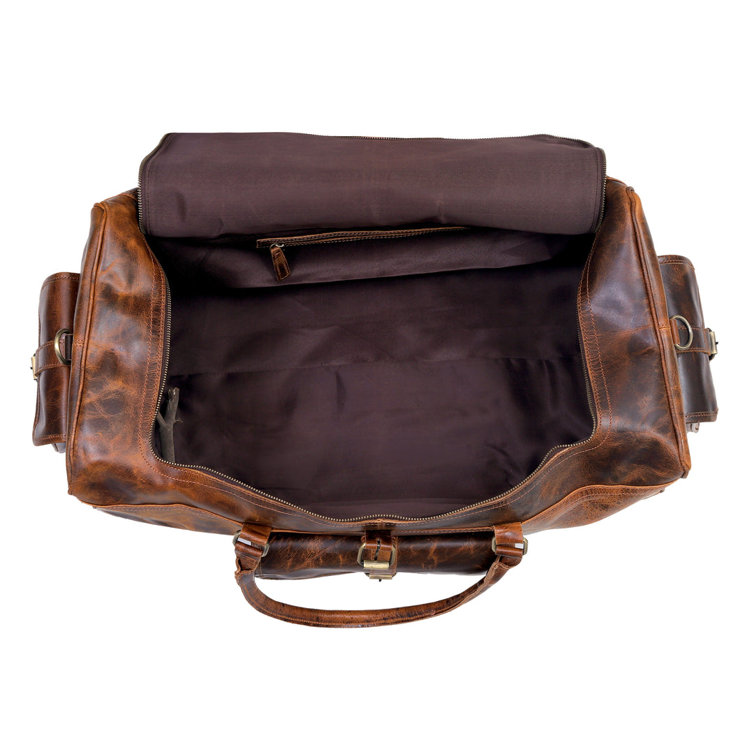 Leather Duffel Bag for Men | Buffalo Leather – Levinson Leather Goods
