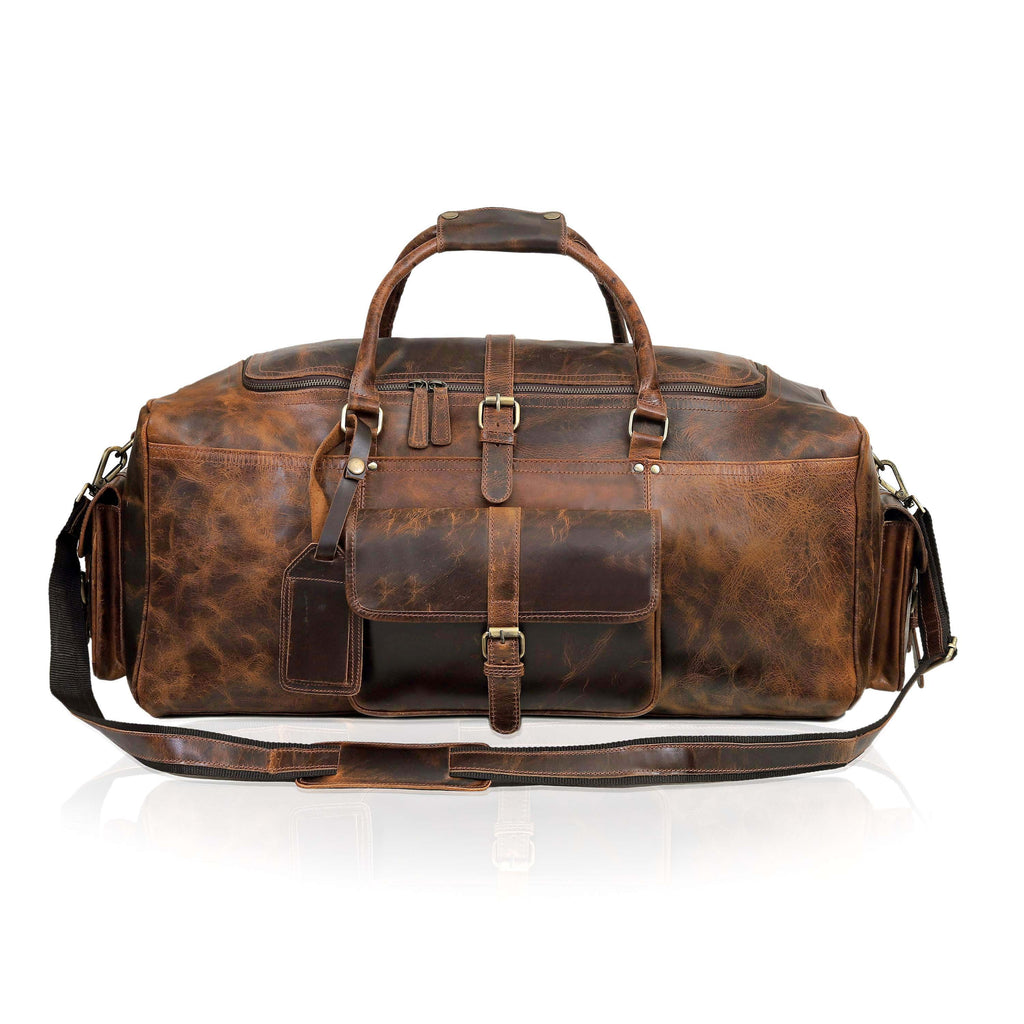 Leather Duffel Bag for Men | Buffalo Leather – Levinson Leather Goods