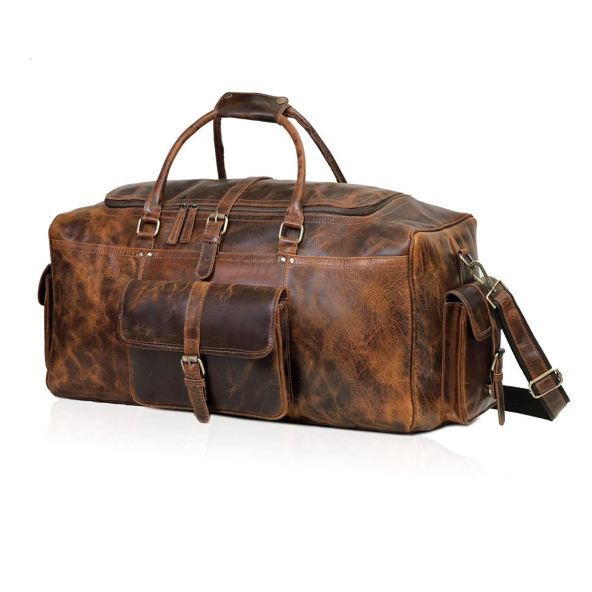 Leather Duffel Bag for Men | Buffalo Leather – Levinson Leather Goods