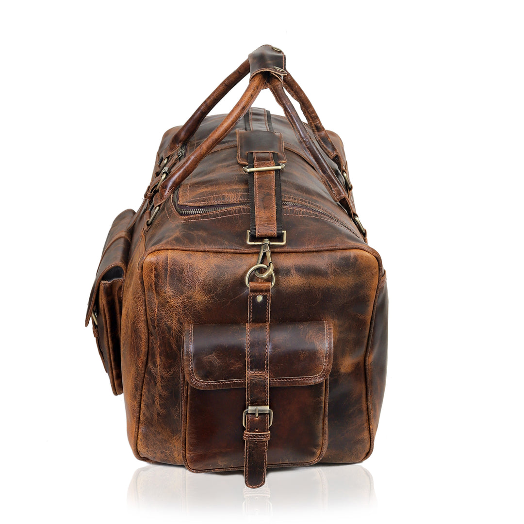 Leather Duffel Bag for Men | Buffalo Leather – Levinson Leather Goods