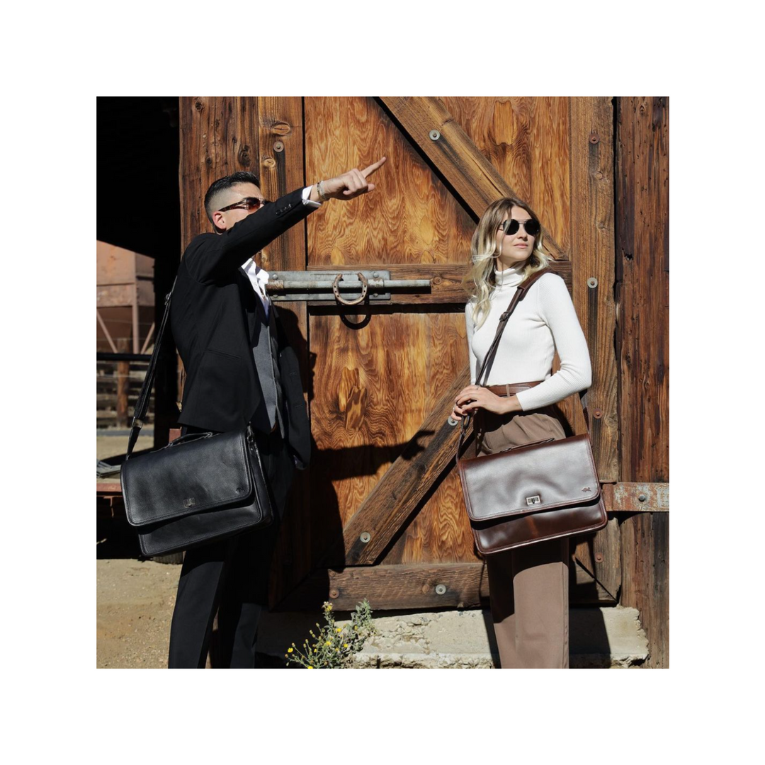 T.T × ELIMINATOR｜Special Edition Leather Newsboy Bag