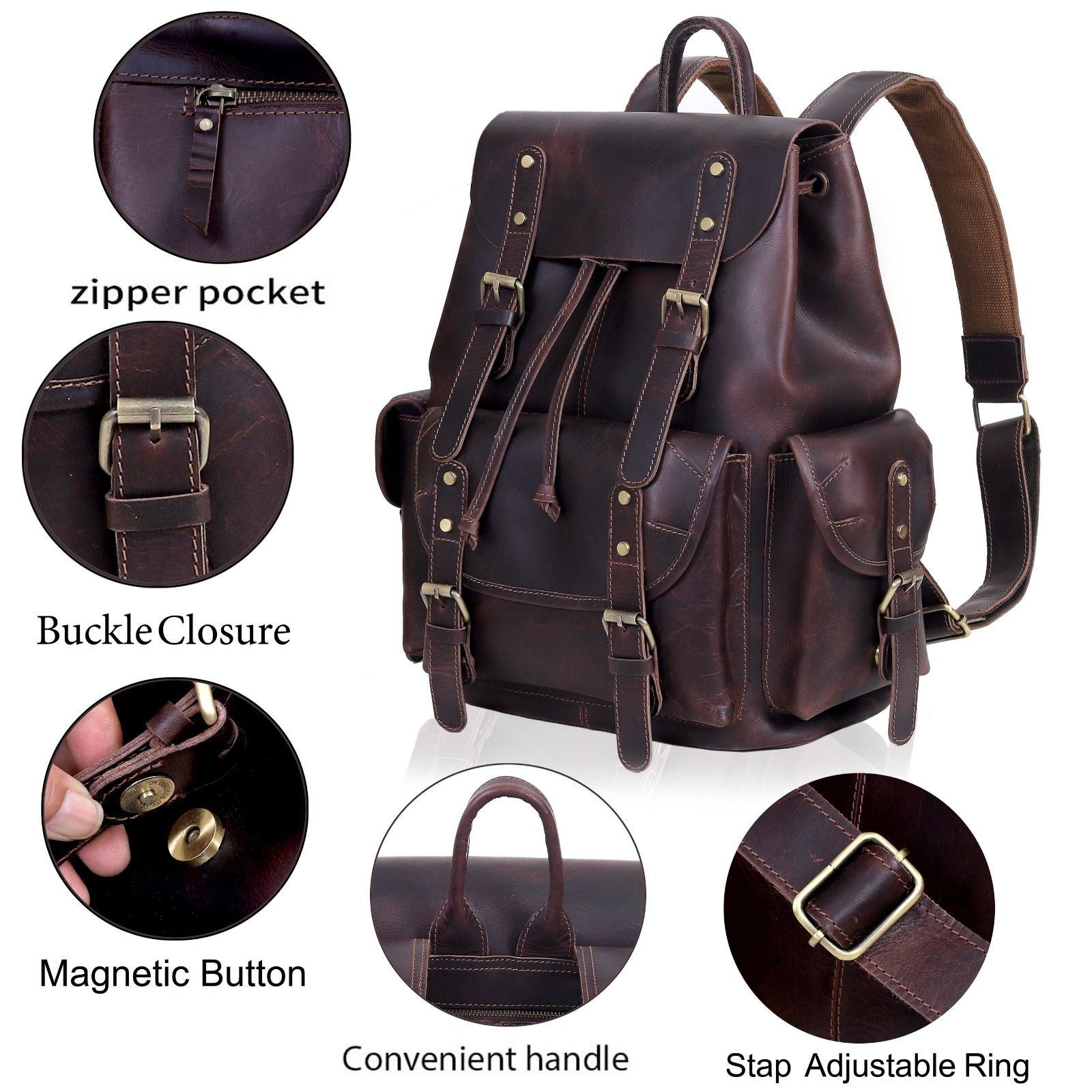 Leather Backpack for Men & Women | Reed