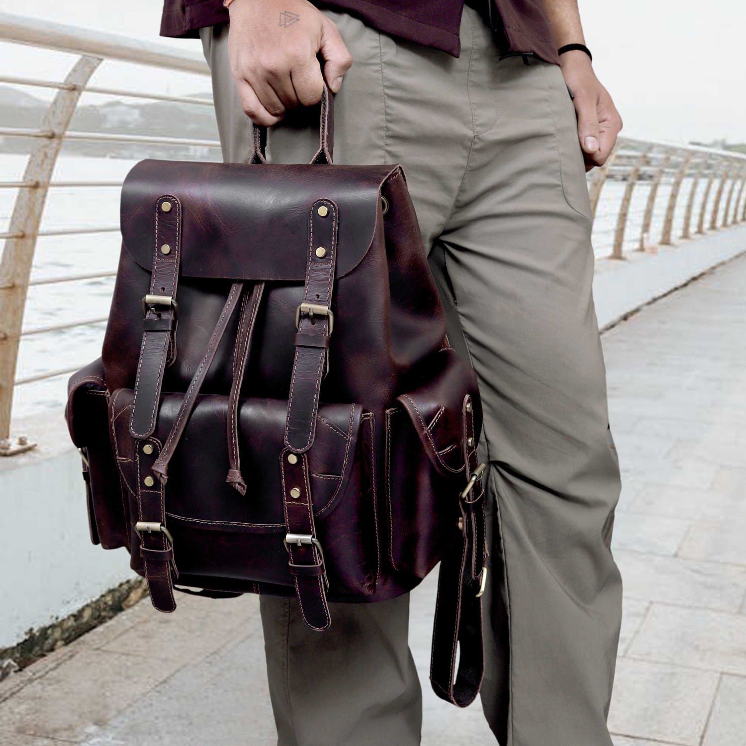 Leather Backpack for Men & Women | Reed