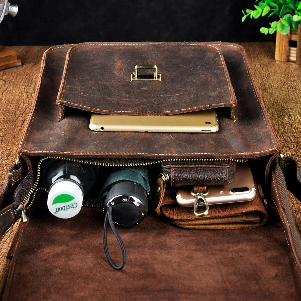 Leather Messenger Bag for Men | Levinson Leather Bags – Levinson