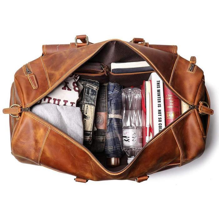 Leather Duffel Bag for Men – Levinson Leather Goods