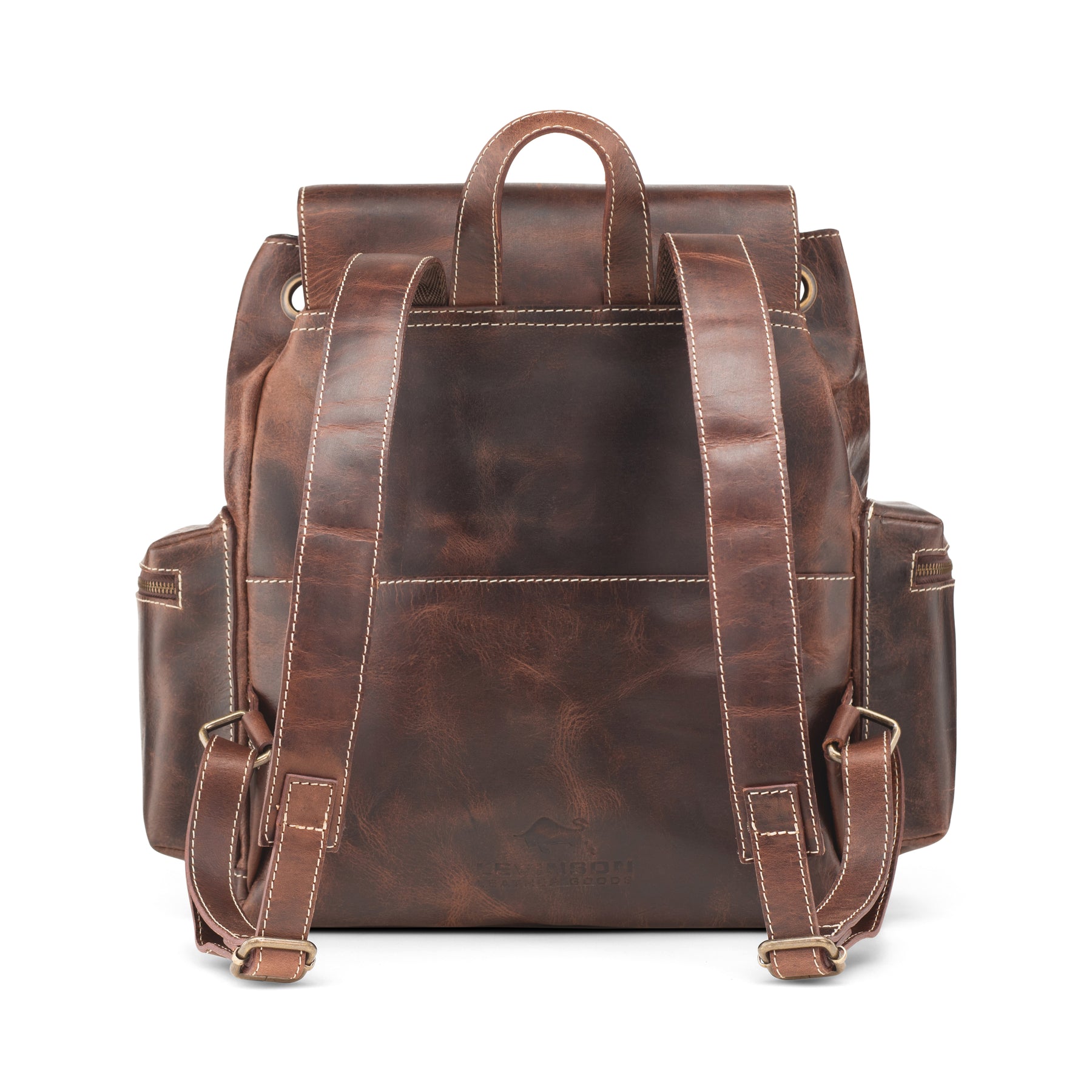 Buffalo Leather Backpack for Men & Women | Spring | Levinson Leather ...