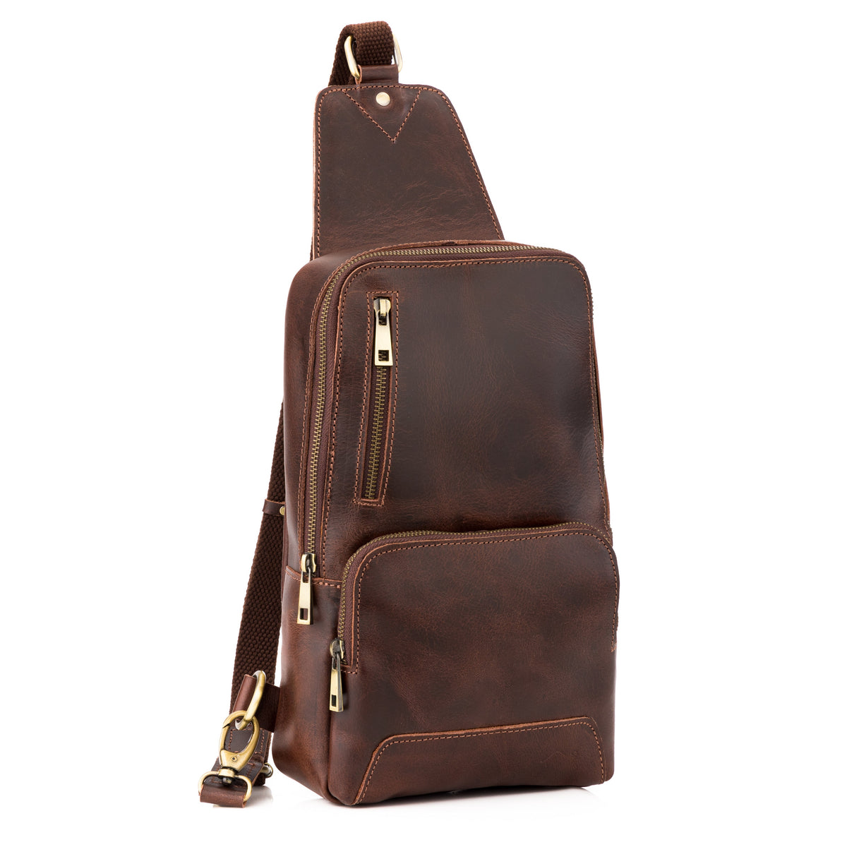 Buffalo Leather Sling Bag – Levinson Leather Goods
