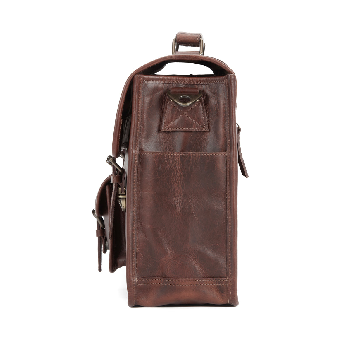 Stone Buffalo Leather Briefcase for Men | Levinson Leather – Levinson ...